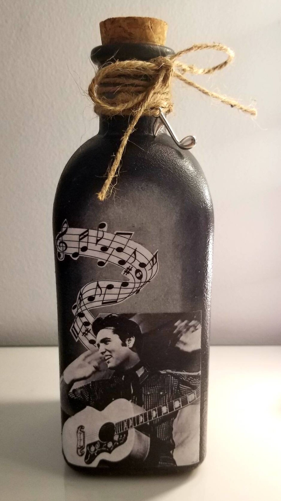 Elvis bottle. Elvis Presley decor. Elvis gift. Elvis Etsy