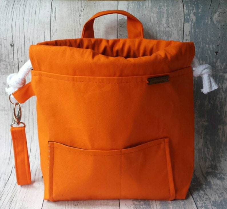 Extra Large Bag Canvas Bag Drawstring Bag Knitting Bag Etsy