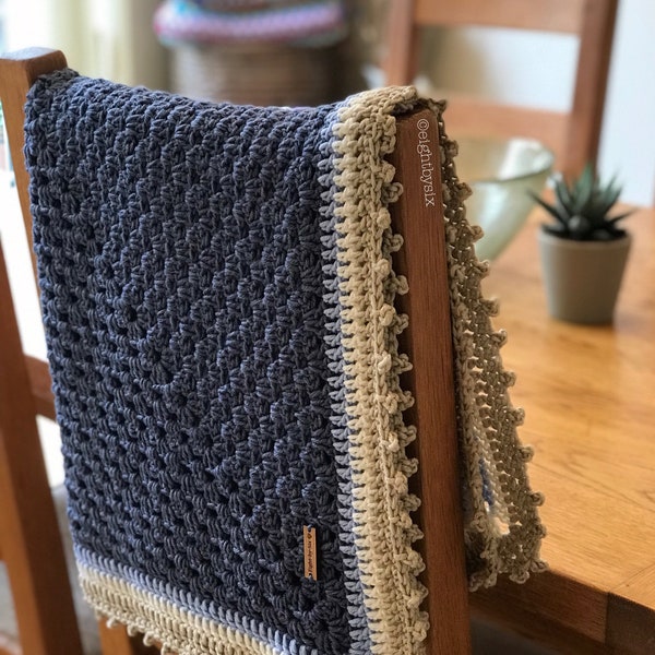 Merino Baby Granny Square Blanket