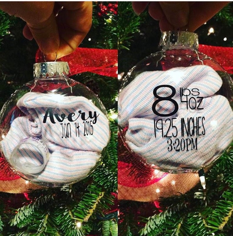 Personalized baby keepsake ornament | Etsy