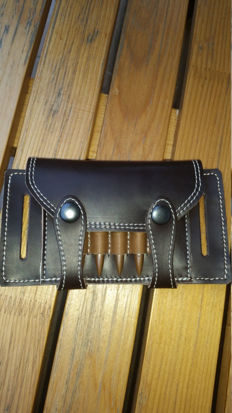 Hunter Rifle Ammunition Carrier Ammo Bandolier Leather - Etsy UK