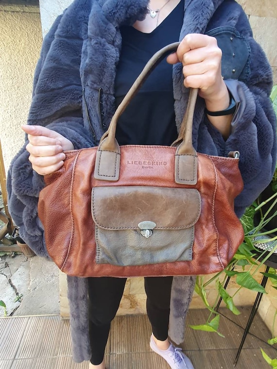 Vintage LIEBESKIND Braun Leder Tote Bag, Handtasche für jeden Tag - Etsy Schweiz