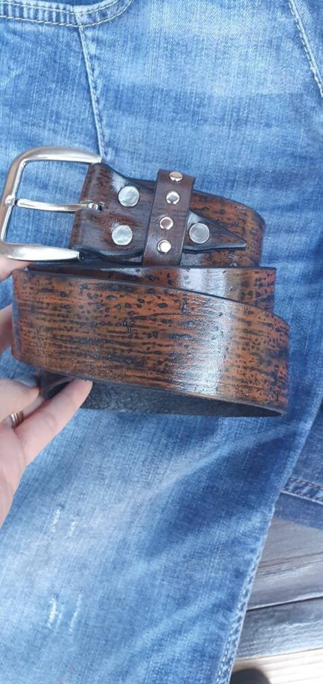 Leather Belt, Full Grain Leather Belt, Brown Leather Belt, Mens Leather