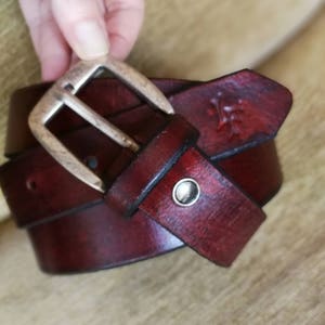 Leather Belt, Full Grain Leather Belt, Brown Leather Belt, Mens Leather Belt, Womens Leather Belt
