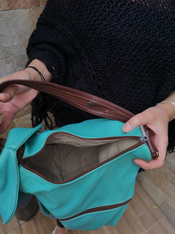 Vintage Leather backpack, soft leather backpack, … - image 6