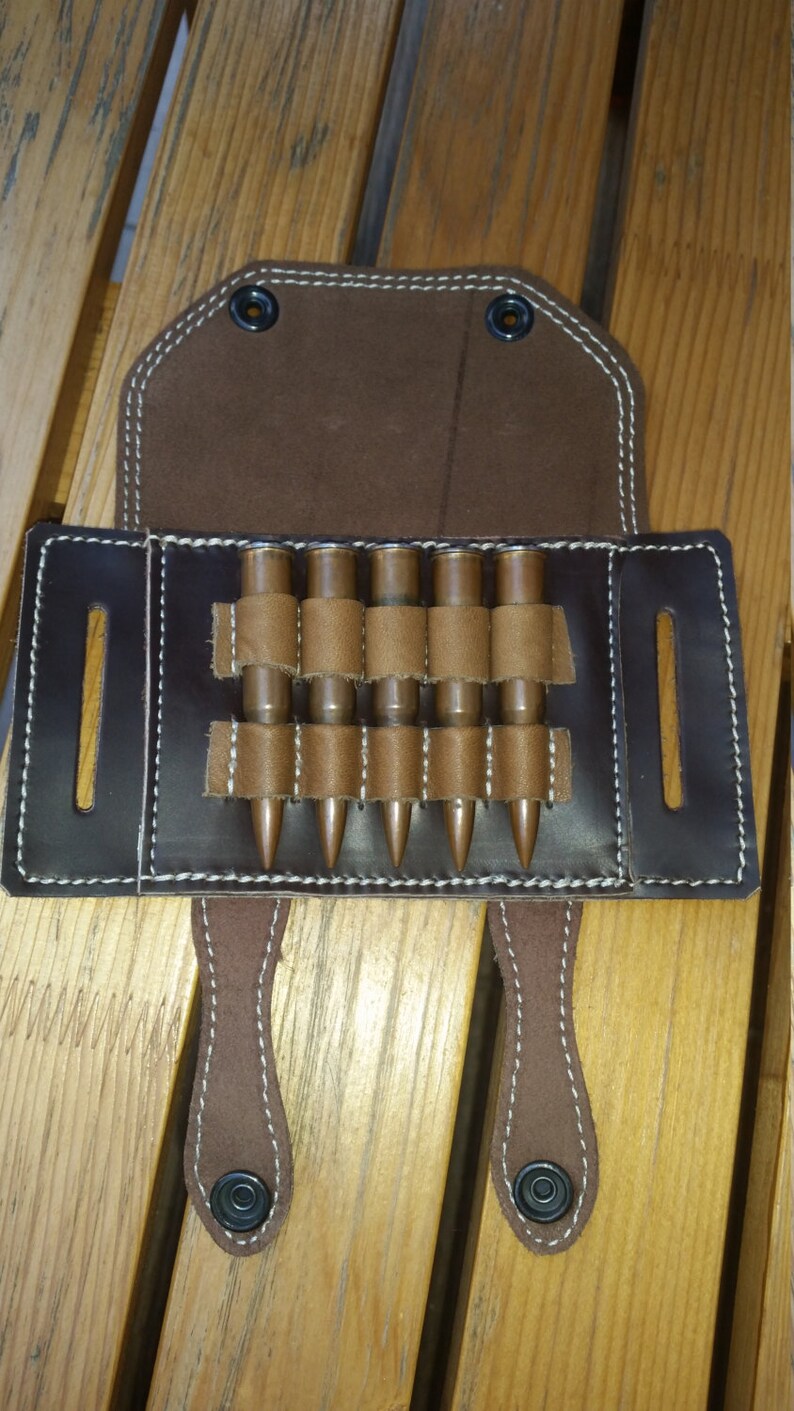 Hunter Rifle Ammunition Carrier Ammo Bandolier Leather - Etsy Australia
