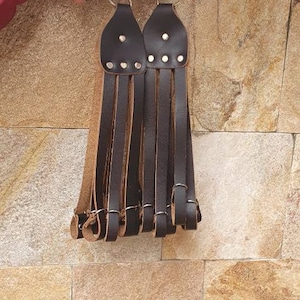 Hand made birdstraps, Leather bird straps, genuine leather