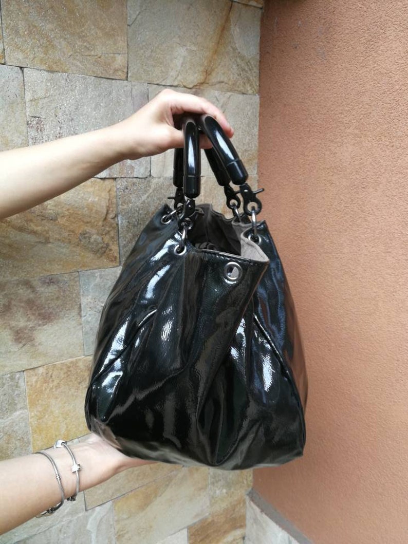 Large bag Unique Handbag Ladies Purse Tote Bag zara bag zara tote large vintage black and gray tote bag shopper Vintage two side bag