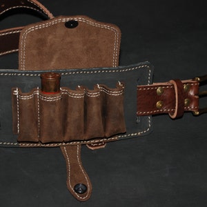 Leather Bandolier Custom Genuine Leather Bandolier Belt 5 - Etsy