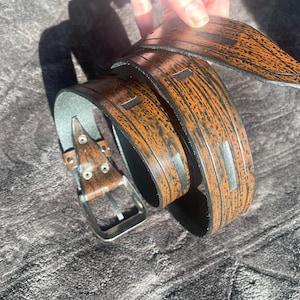 Leather Belt, Full Grain Leather Belt, Brown Leather Belt, Mens Leather Belt, Womens Leather Belt, hand made belt, brass buckle, brown belt