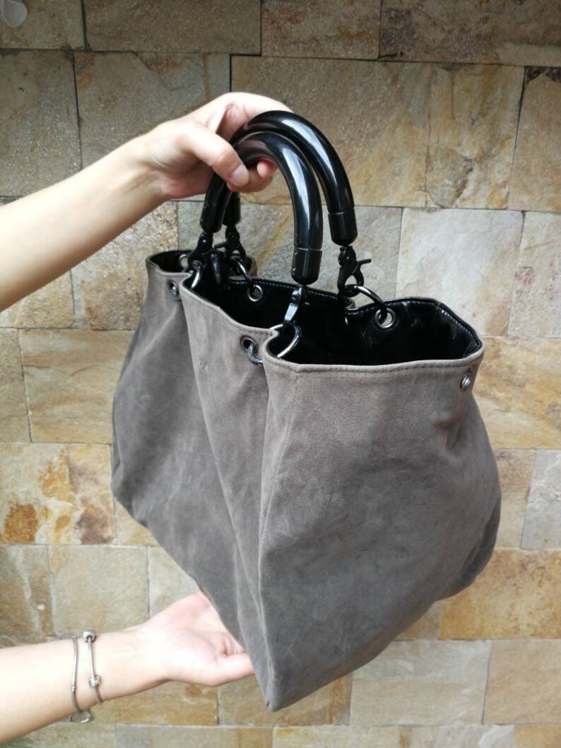 Large bag Unique Handbag Ladies Purse Tote Bag zara bag zara tote large vintage black and gray tote bag shopper Vintage two side bag