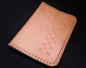 Vintage Leder Reisebrieftasche, Passhülle