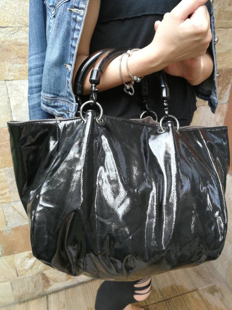Large bag Unique Handbag Ladies Purse Tote Bag zara bag zara tote large vintage black and gray tote bag shopper Vintage two side bag