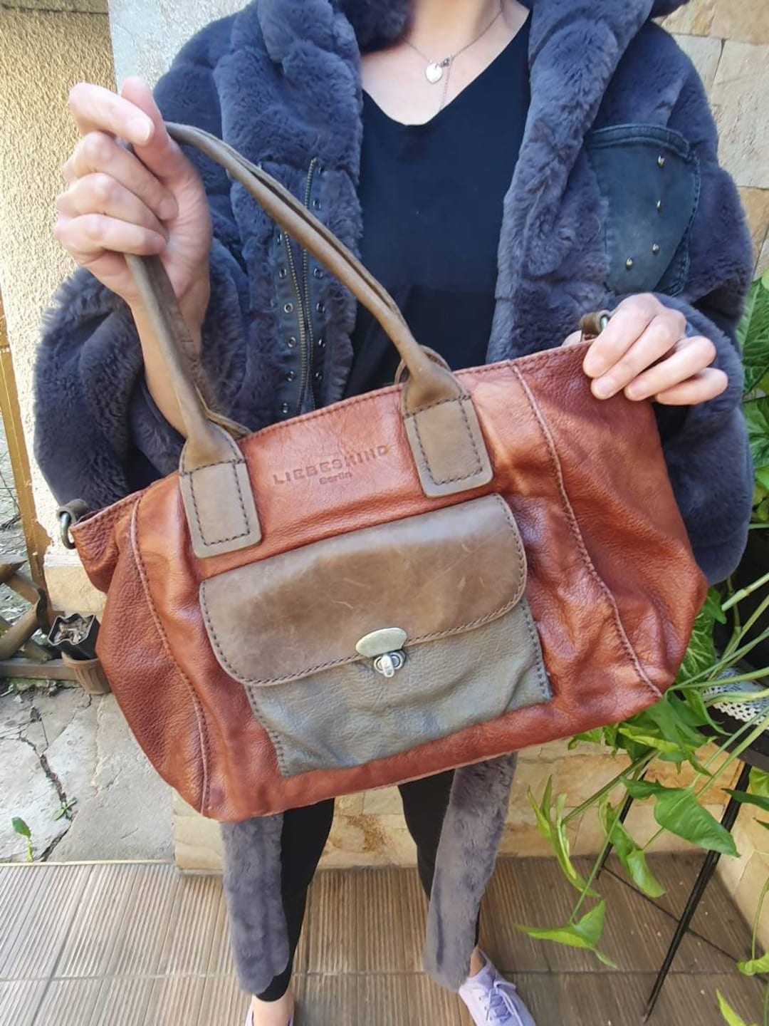 Liebeskind Tasche Schwarze Tasche Mit Goldenen Details Vintage