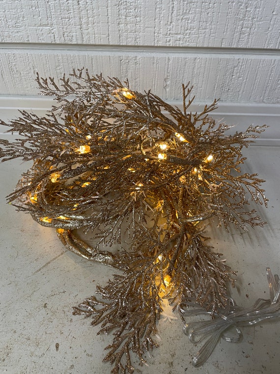 Gold Floral LED Lights Etsy