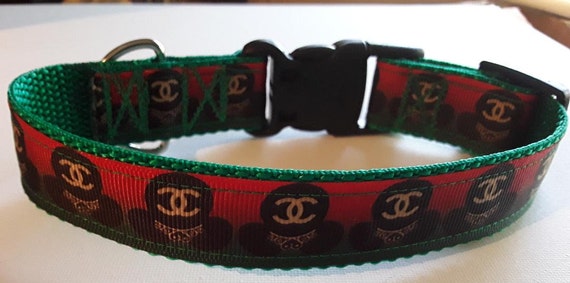 Designer inspired handmade dog collar 