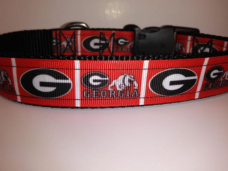 University of Bulldogs Dog Collar Adjustable Nylon Etsy
