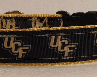 UCF Knights dog collar  University of Central Florida Adjustable nylon style4