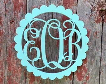 Wood Monogram Wall Decor, Door Hanger