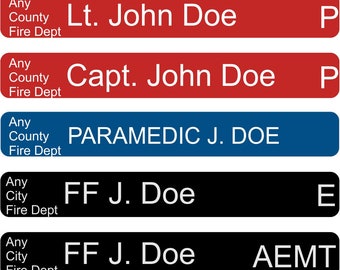 Accountability Tags for Fire Department Command