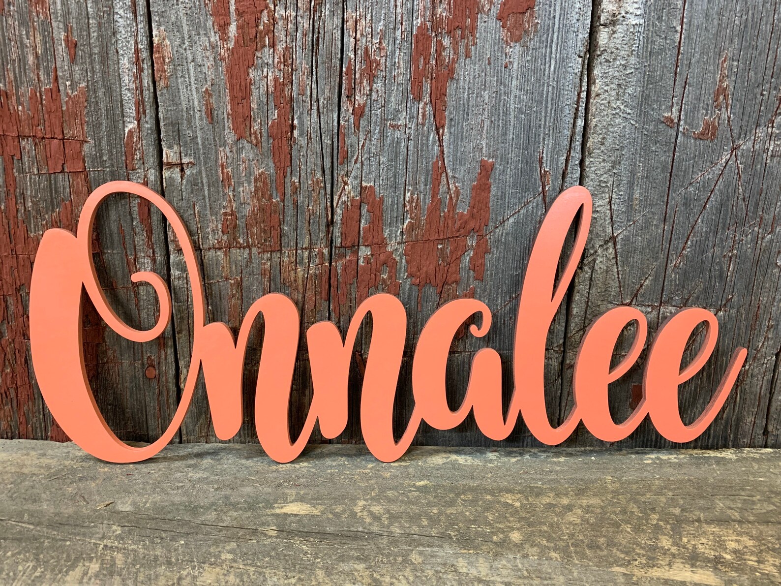 Wood Name Cut Out Nursery Decor Etsy