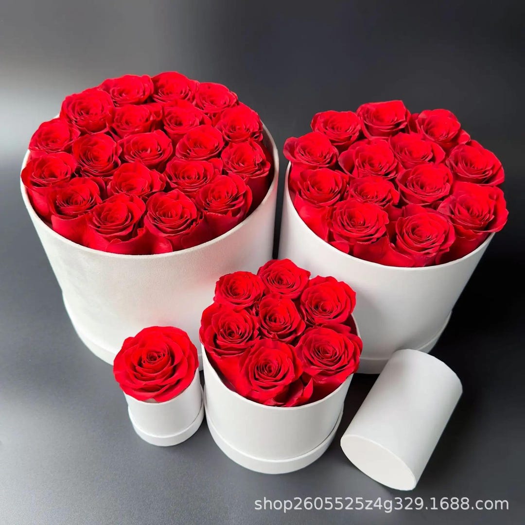 Flowers Anniversary Gift for Her Long Life Lasting Real Natural ...