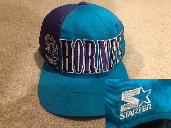 Vintage 90's Starter NBA Charlotte Hornets Embroidered Crewneck