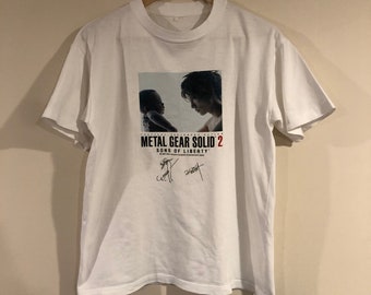 ガクト GACKT メタルギアソリッド2 Tシャツ M 非売品 希少 100% 本物 メタルギアソリッド 2 GACKT プロモ T シャツ