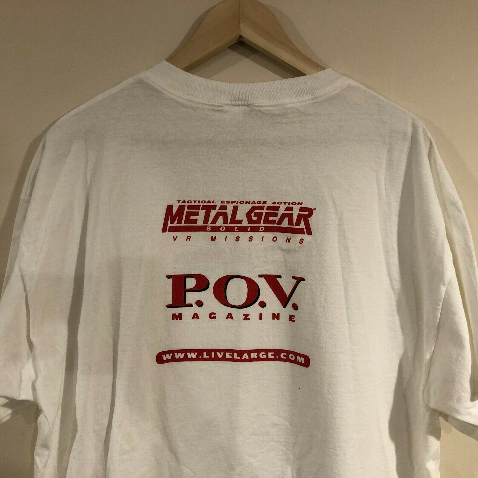 EXTREMELY RARE 1999 Metal Gear Solid VR Missions T-shirt Hummer 