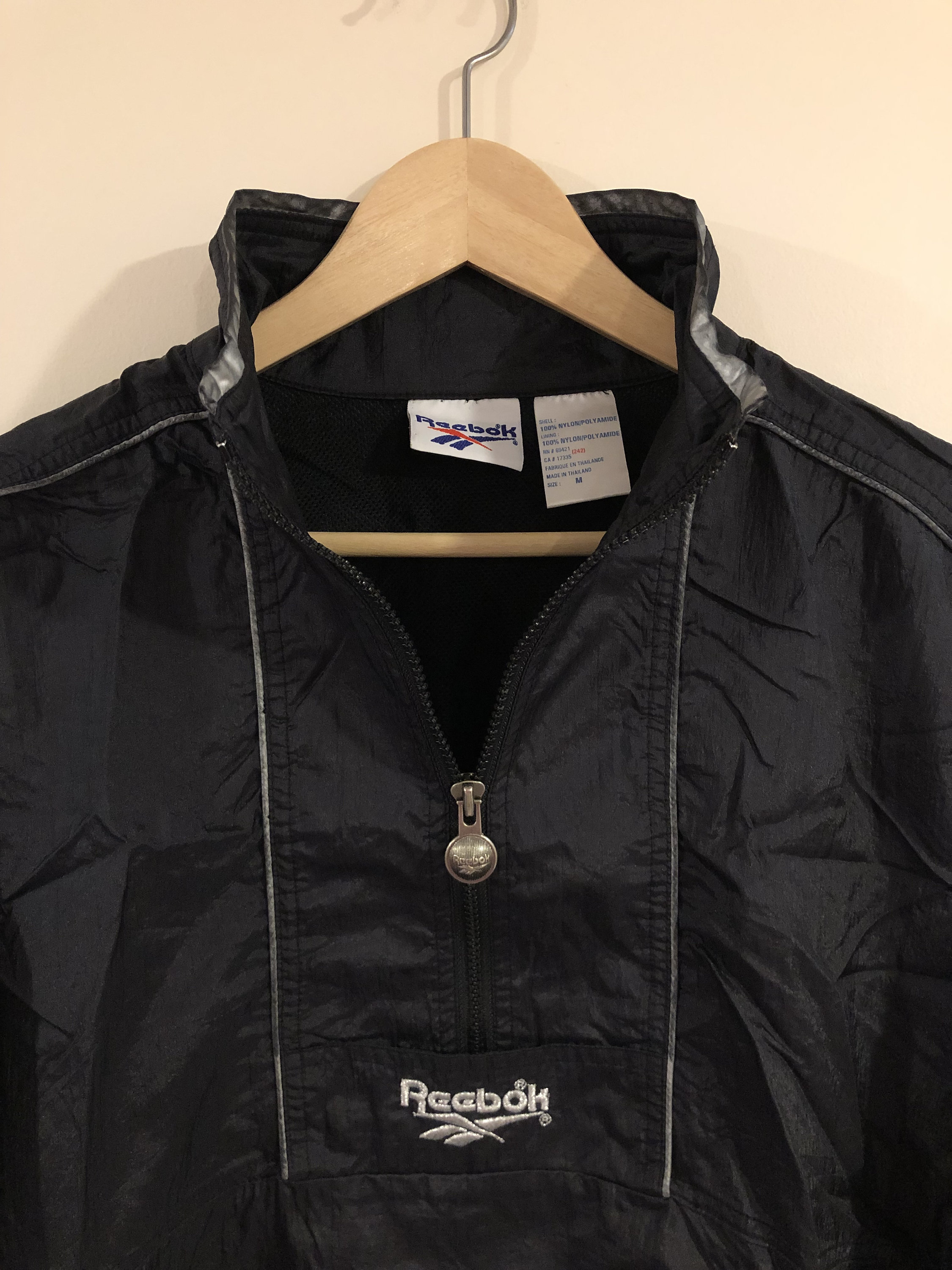 Vintage Reebok Pullover Windbreaker Jacket Size Medium M