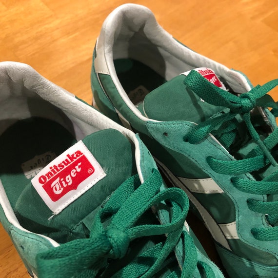 Vintage Onitsuka Tiger Green Line Sneakers Size 1… - image 5