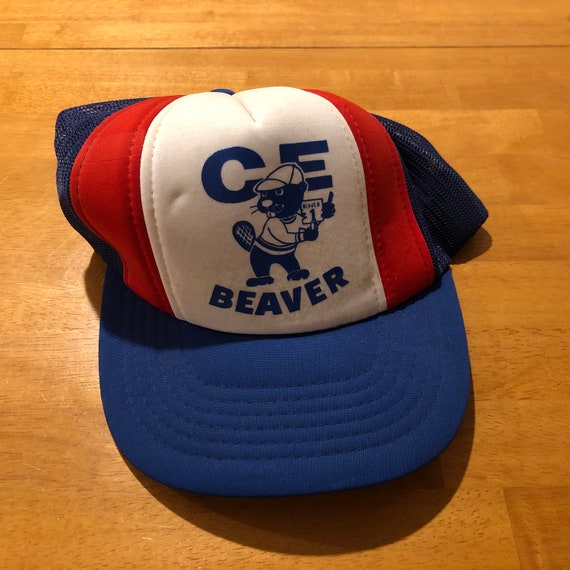 Vintage CF Beaver Trucker Cap Canadian Beavers Ca… - image 1