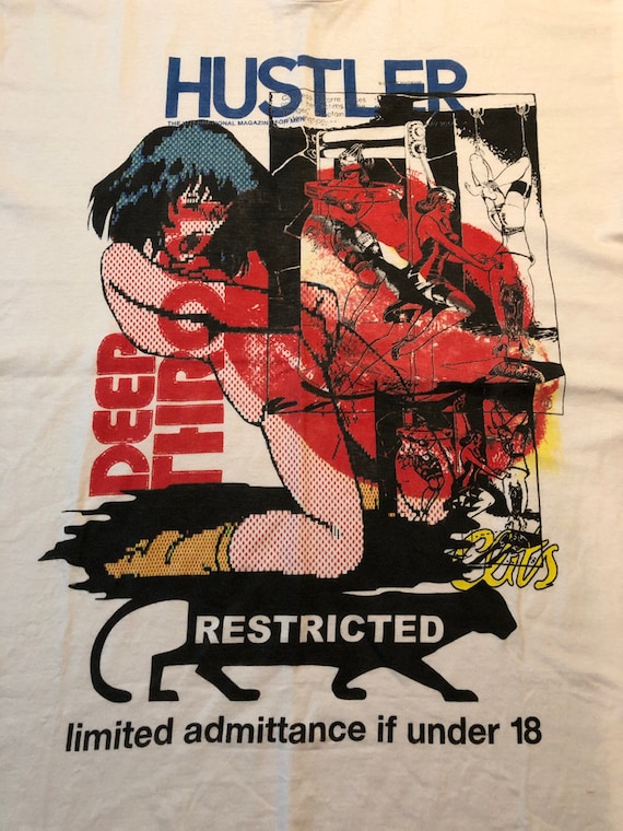 HUSTLER Deep Throat T-shirt Size XL X Large XXX Porn - Etsy Denmark