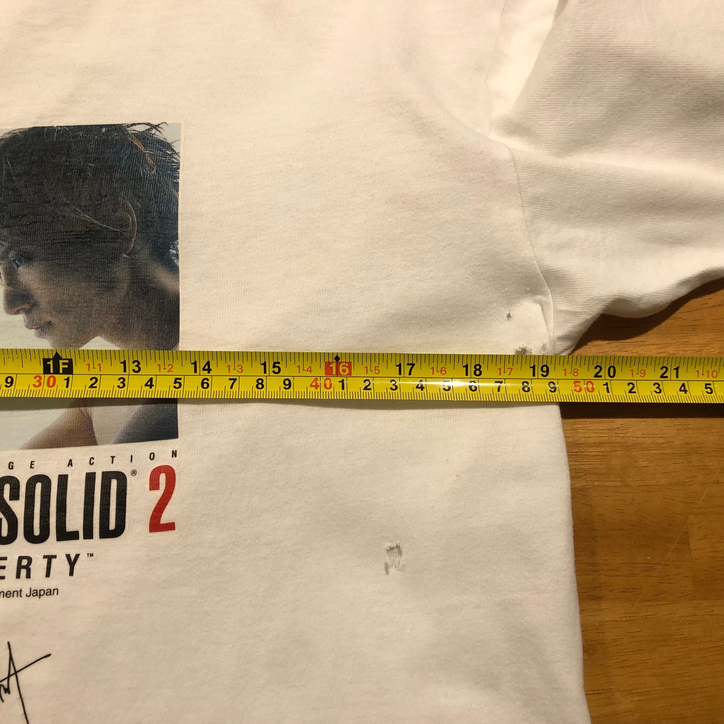 Metal Gear Solid 2 Gackt Print Sign T-Shirt M Size Novelty
