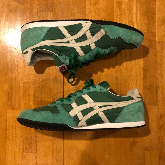 Vintage Onitsuka Tiger Green Line Sneakers Size 1… - image 2