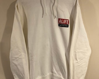 ALIFE x Footpatrol Capsule Collection Hoodie Size XL Sneakers London Grime Uk Dizzee Streetwear Gas Mask Football Hype Shoes Authentic OG