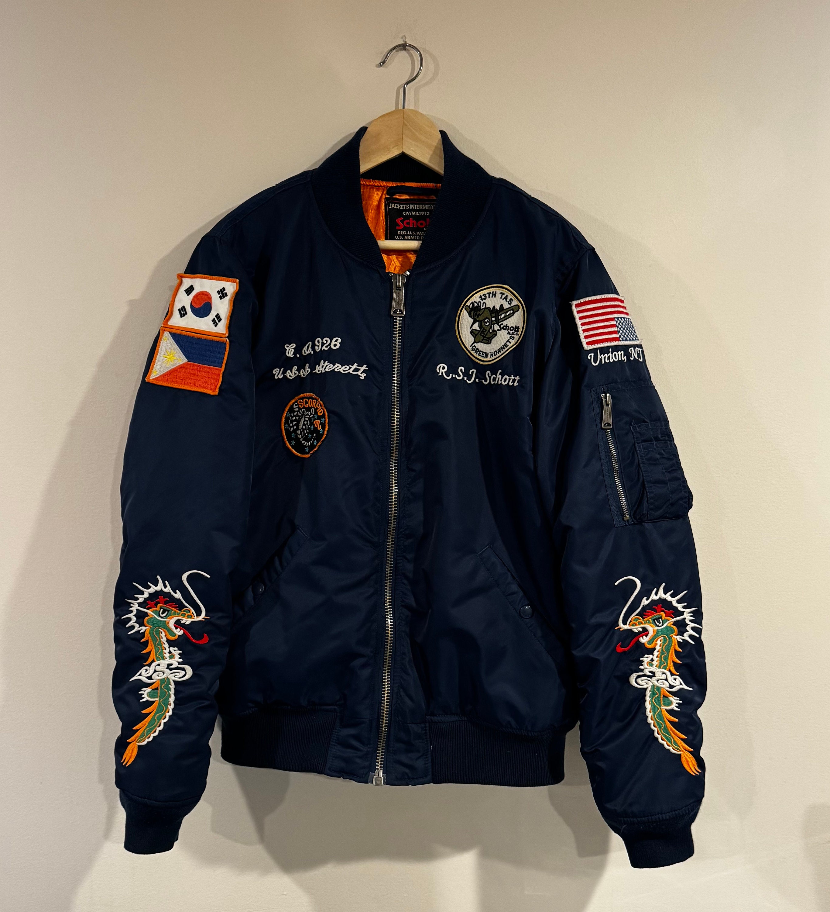 Schott Ma 1 Jacket - Etsy Schott Ma 1 Jacket - Etsy
