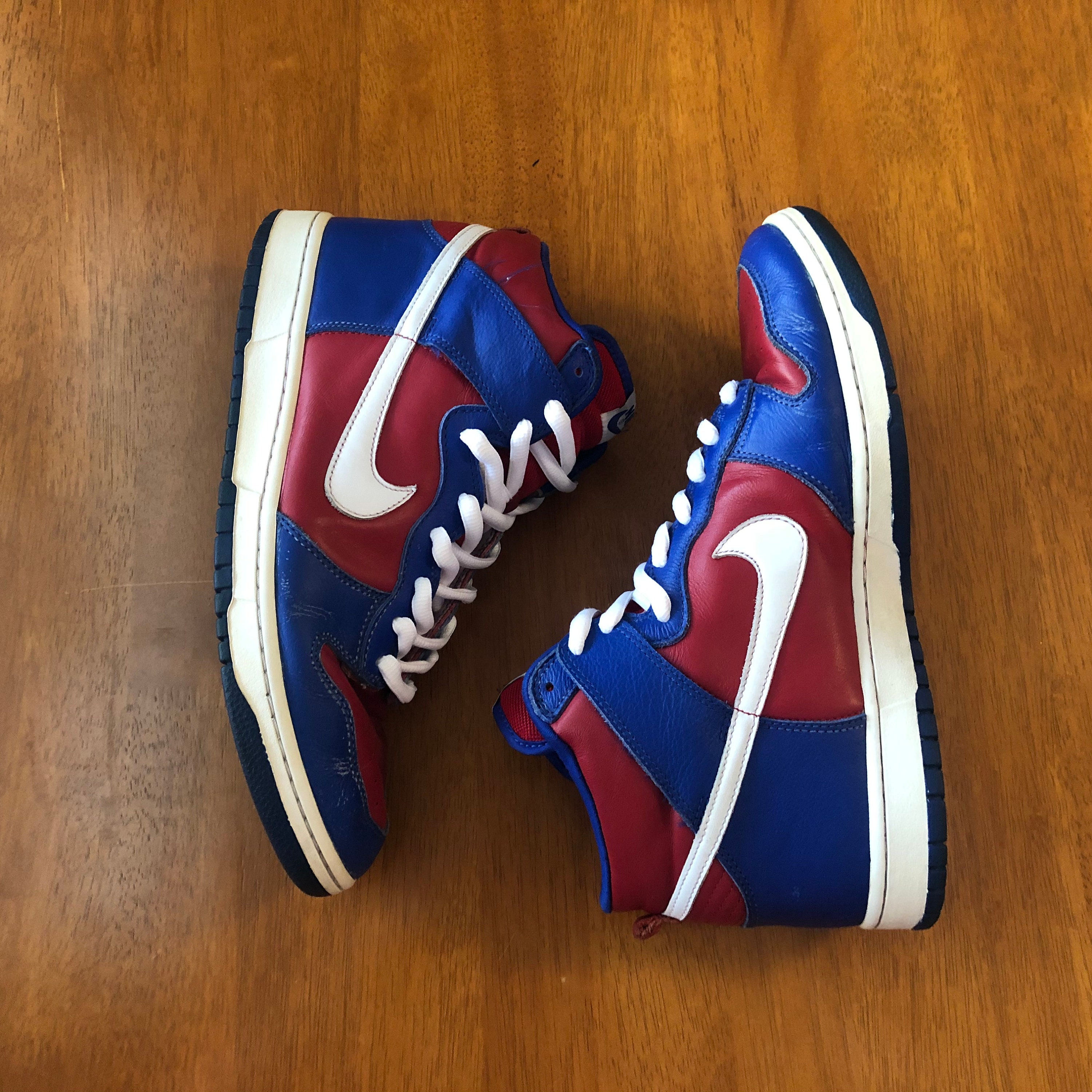 Vintage Nike Dunk High Hi Size 13 Clipper Red Royal 305287 411 | Etsy
