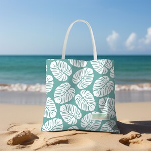 Makai Surf Co Jade Monstera Palm Beach Bolsa de tela