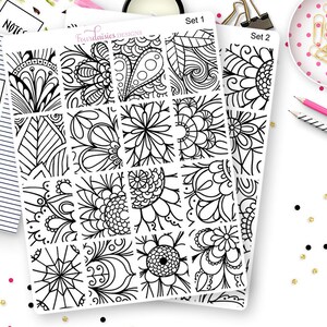 16 Coloring Box Stickers for Erin Condren Life Planner, Plum Paper ...