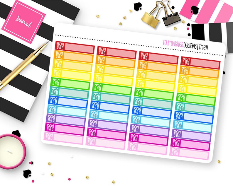 Custom Color Mini Event Stickers for Erin Condren Life Planner, Plum Paper or Mambi Happy Planners image 7