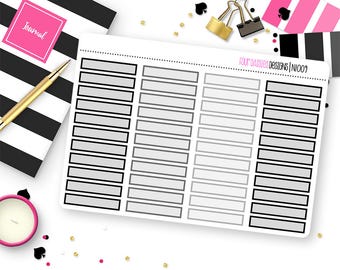 44 Neutral Mini Event Planner Stickers for Erin Condren Life Planner, Plum Paper or Mambi Happy Planner  || N1009