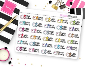 30 Wash Dishes Planner Stickers for Erin Condren Life Planner, Plum Paper, or Mambi Happy Planner || C5006
