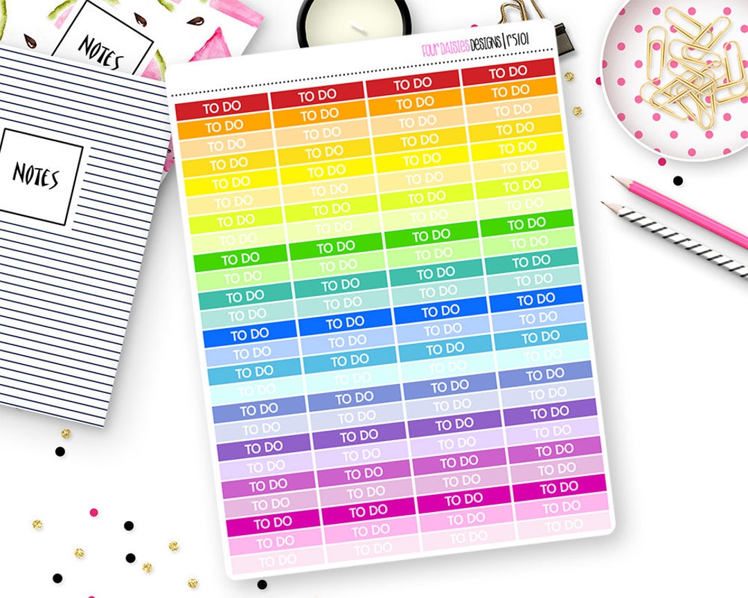 Custom Color Header Stickers for Erin Condren Life Planner, Plum Paper ...