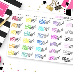 30 Meal Prep Planner Stickers for Erin Condren Life Planner, Plum Paper or Mambi Happy Planner || E1005