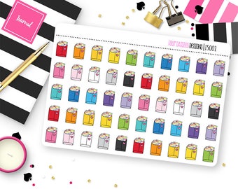 50 Happy Mailers Planner Stickers for Erin Condren Life Planner, Plum Paper, or Mambi Happy Planner || I5002