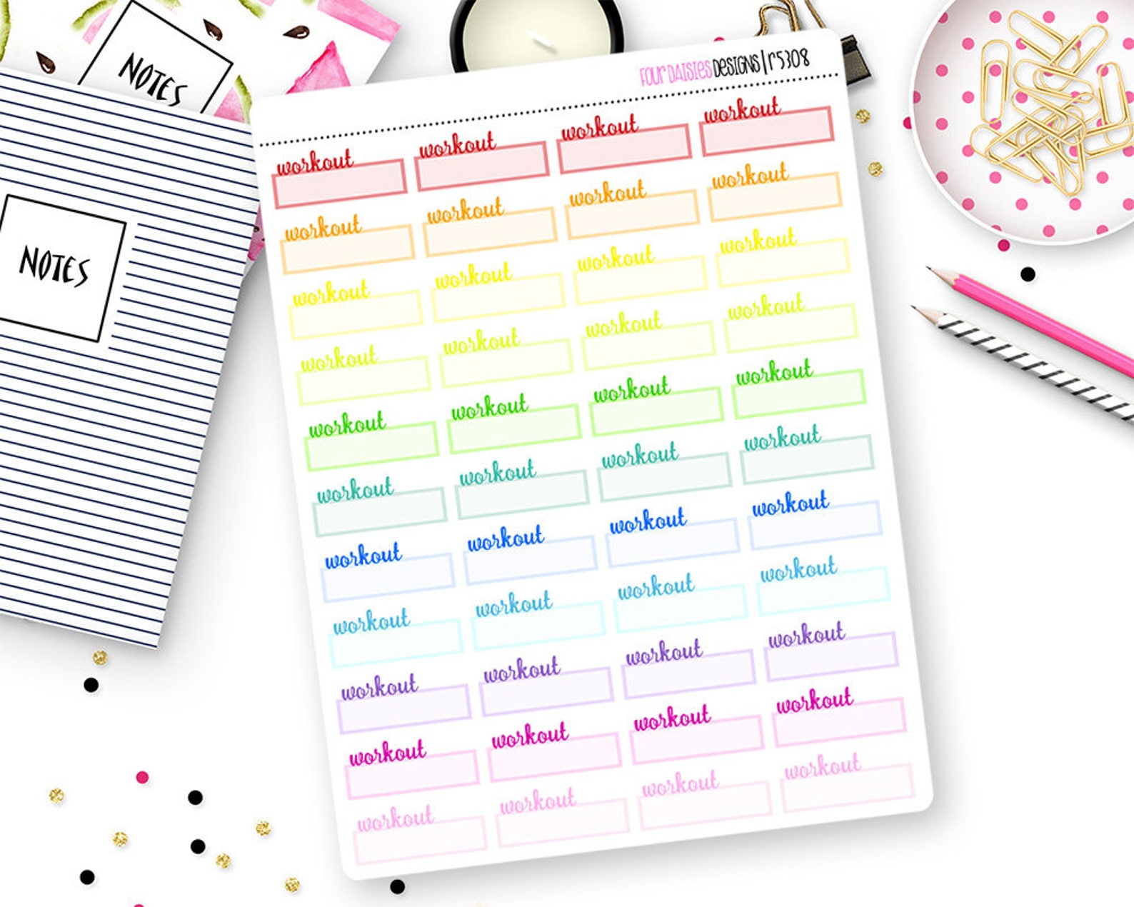 Custom Color Event Stickers for Erin Condren Life Planner, Plum Paper ...