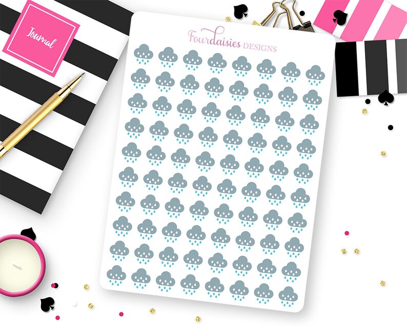 Weather Stickers for Erin Condren Life Planner, Plum Paper, Filofax or Kiki K Planners, Calendars or Scrapbooks image 4