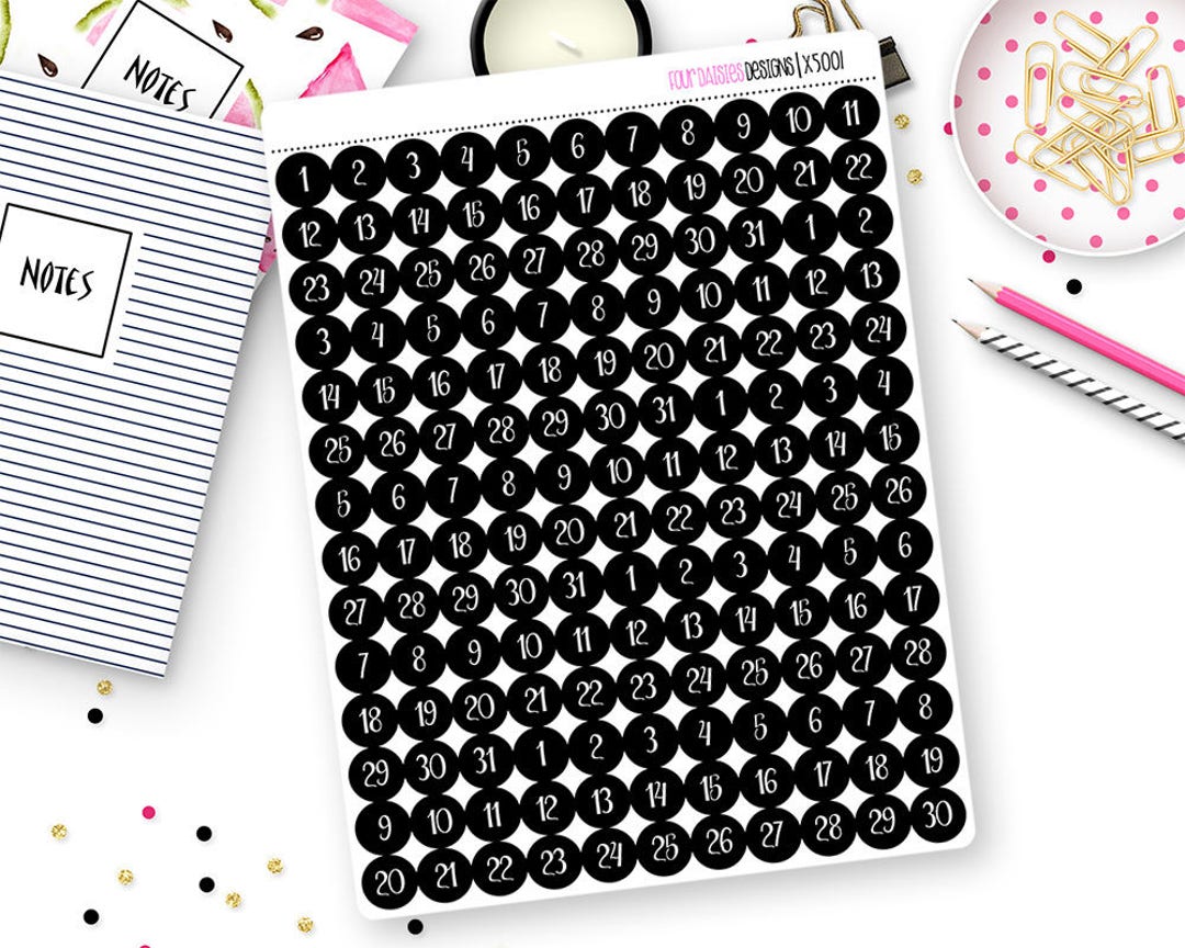 154 Date Cover Planner Stickers for Erin Condren Life Planner, Plum ...