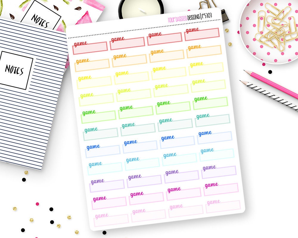 Custom Color Event Stickers for Erin Condren Life Planner, Plum Paper ...